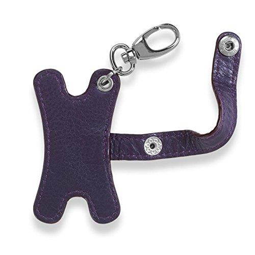 Levenger Pocquettes Silky Leather Earbud Holder - Grape