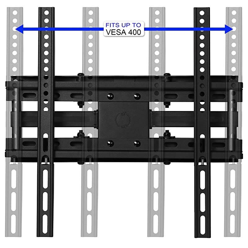 Mounts Dual Articulating Arm TV Wall Mount Bracket for 2065 TVs up to VESA 400 and 115lbs Mounts on Studs up to 16 and Includes a Twisted Veins 10 HDMI Cable amp 6 3Axis Magnetic Bubble