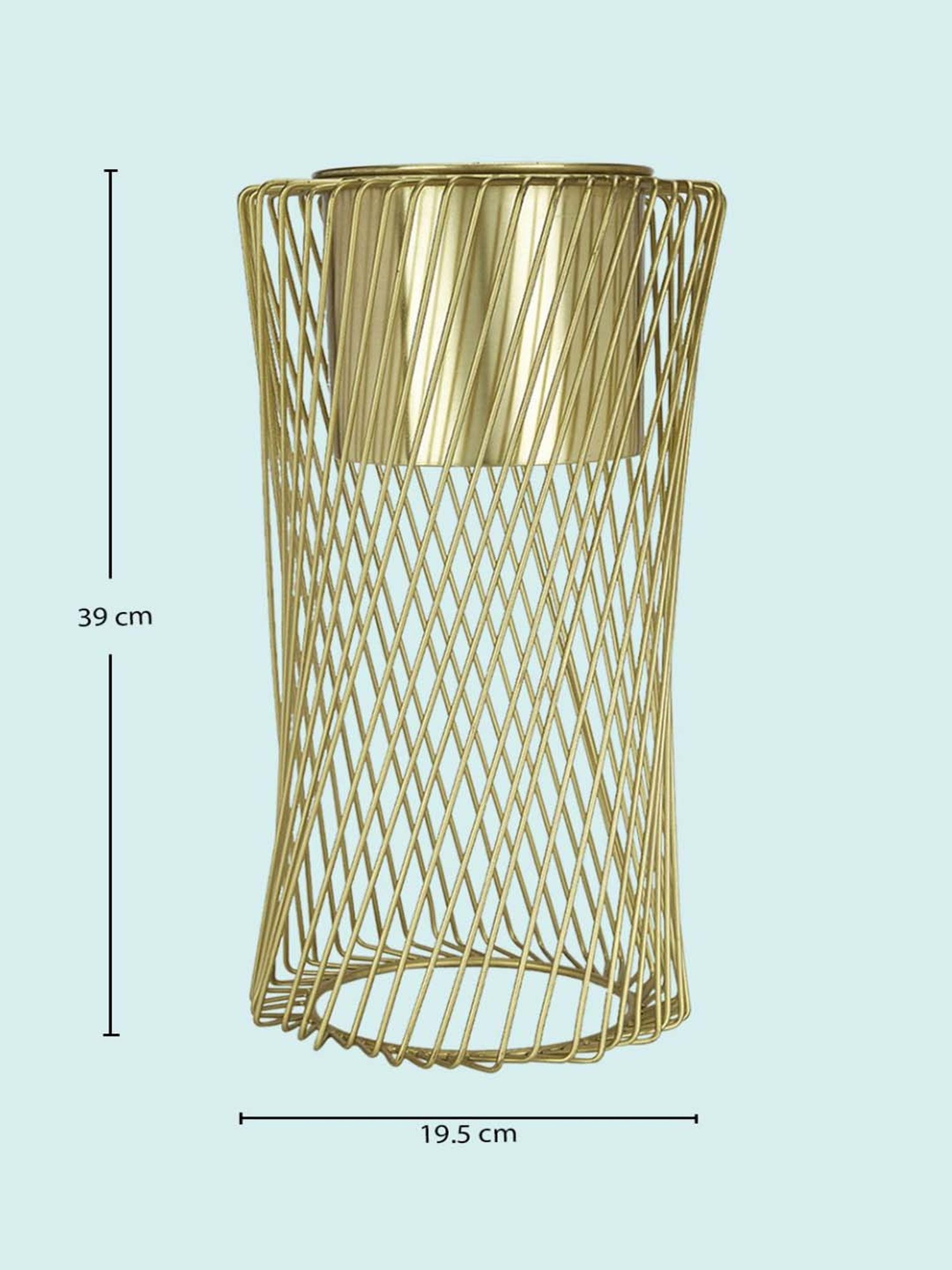 Living Scapes by Pantaloons Gold Iron Planter