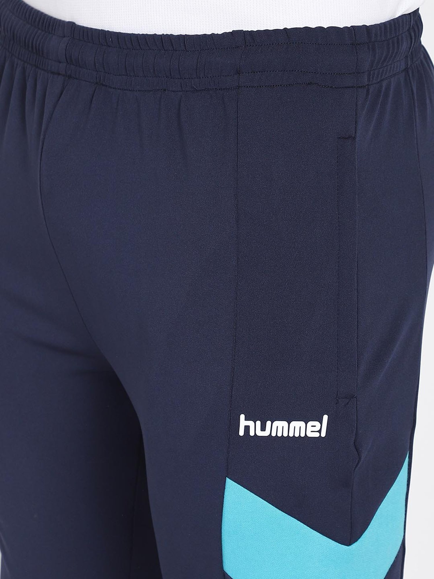 Hummel Navy Polyester Trackpants