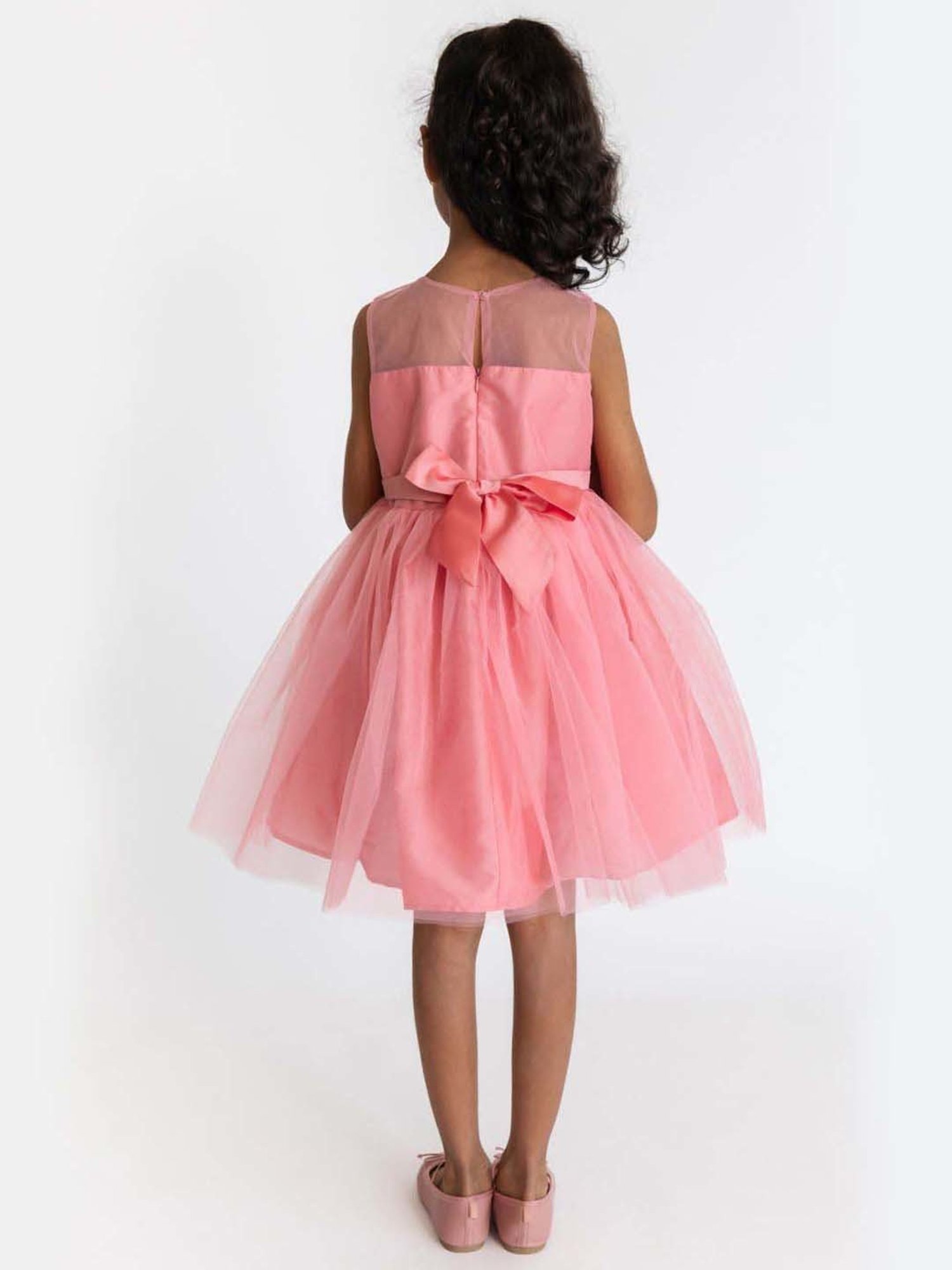 A Little Fable Pink Applique Dress