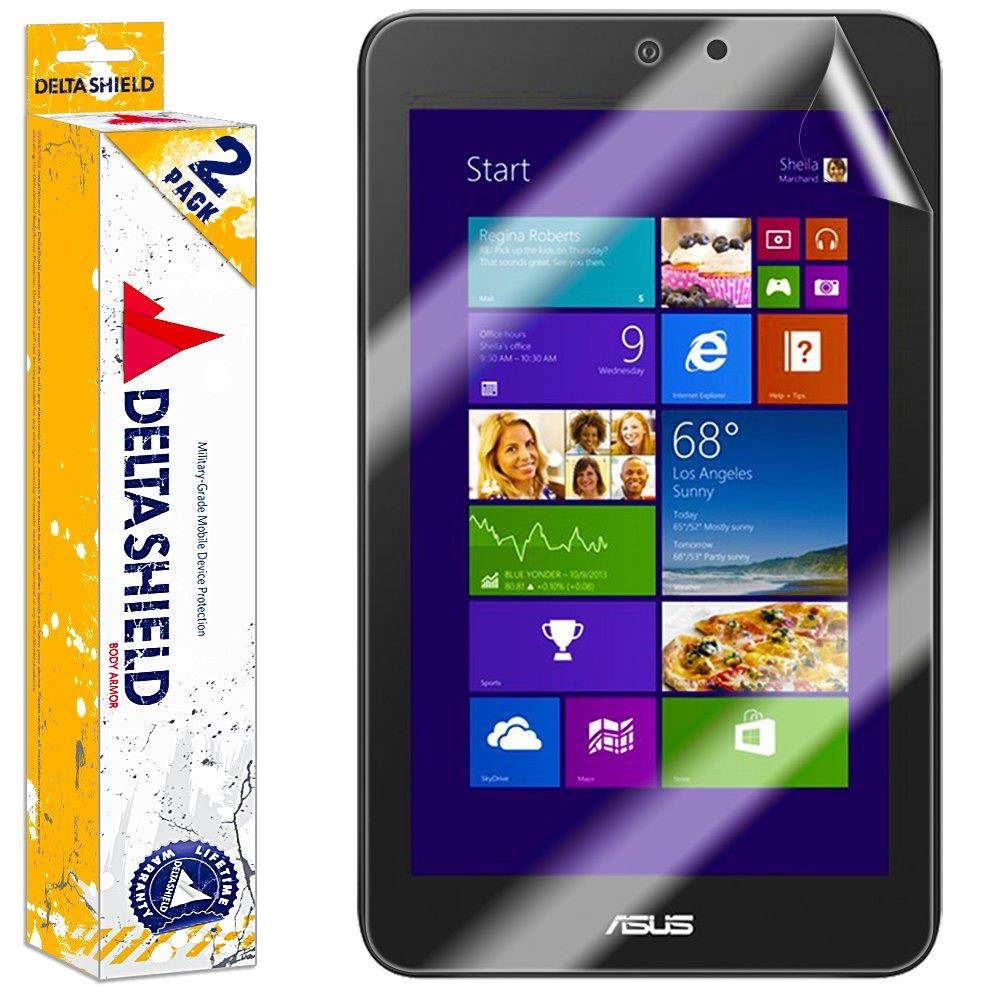 DeltaShield Screen Protector for ASUS VivoTab Note 8 (2-Pack) BodyArmor Anti-Bubble Military-Grade Clear TPU Film