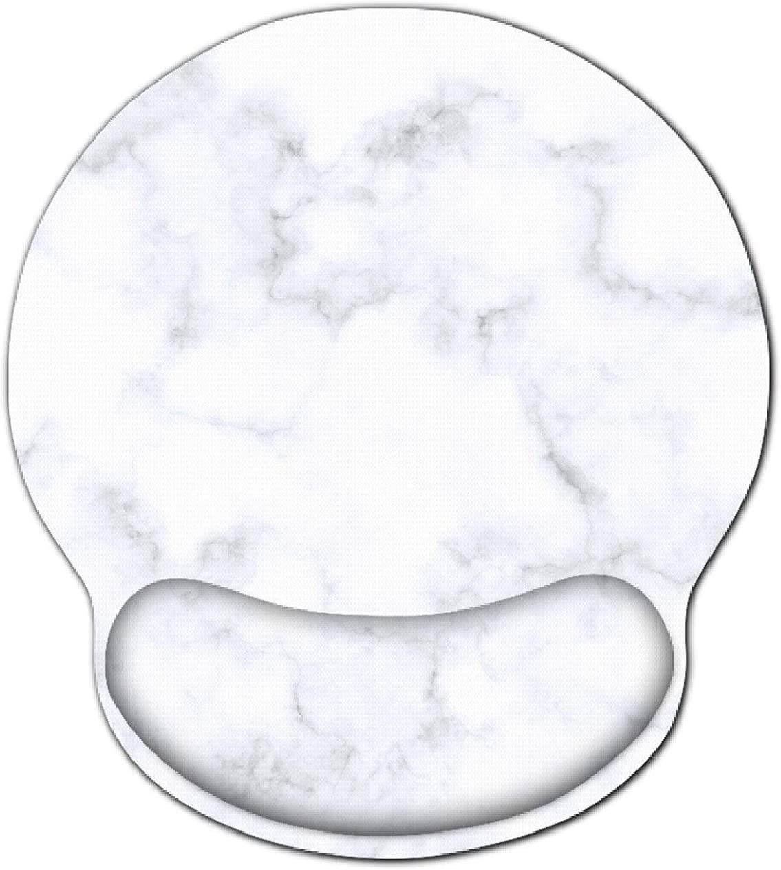 Meffort Inc Mouse Pad with Wrist Rest Support & Non-Slip Base, Durable Ergonomic Gaming Mousepad - Marble 3