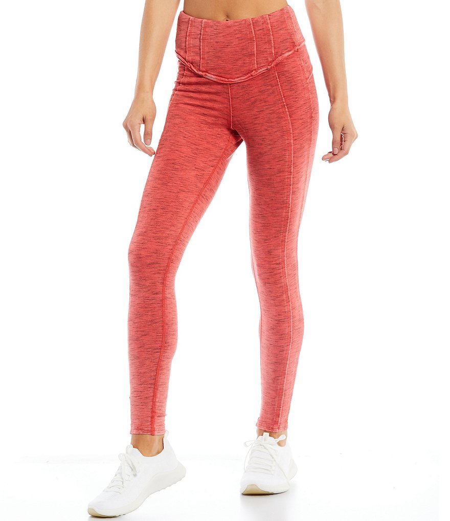 Free People FP Movement Hybrid Exposed Seam Detail High Rise Leggings