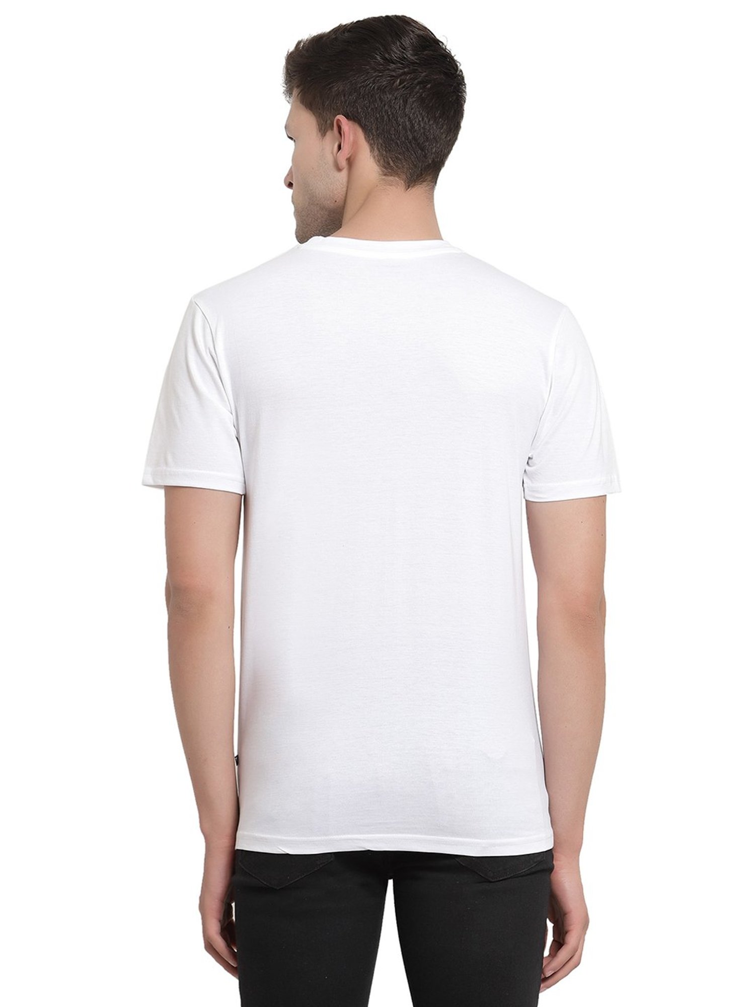 Proteens White Printed Cotton T-Shirt