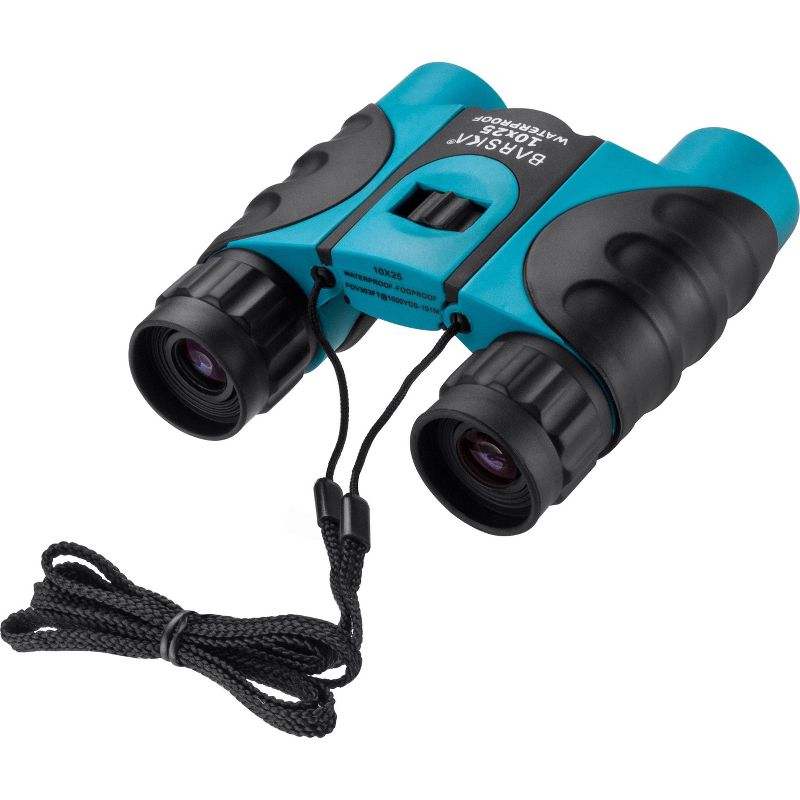Barska 10x25mm WP Binoculars with Lens Cap - Blue
