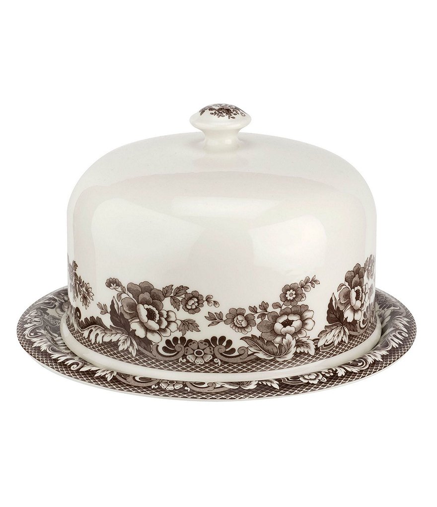 Spode Woodland Festive Fall Collection Turkey 2-Piece Serving Platter with Dome