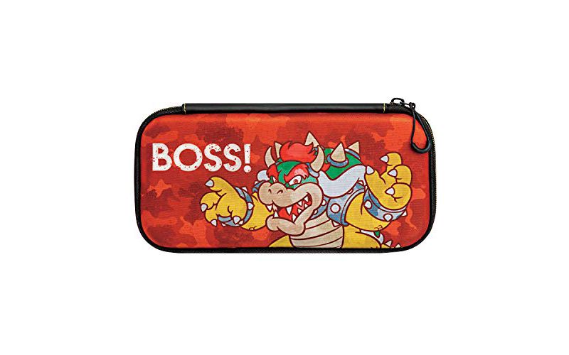 Nintendo Switch Camo Super Mario Bros Bowser Slim Travel Case for Console and Games by PDP, 500-088