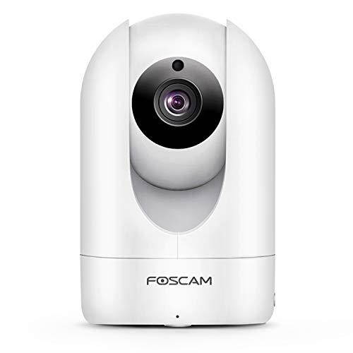 Foscam R2C WiFi Camera 1080P HD, Free Cloud Storage, Mutual Audio Dialogue,WiFi or Wired Connection, Motion/Sound Sensor, Pan/Tilt, Night Vision, IP Home Security Camera System, Black