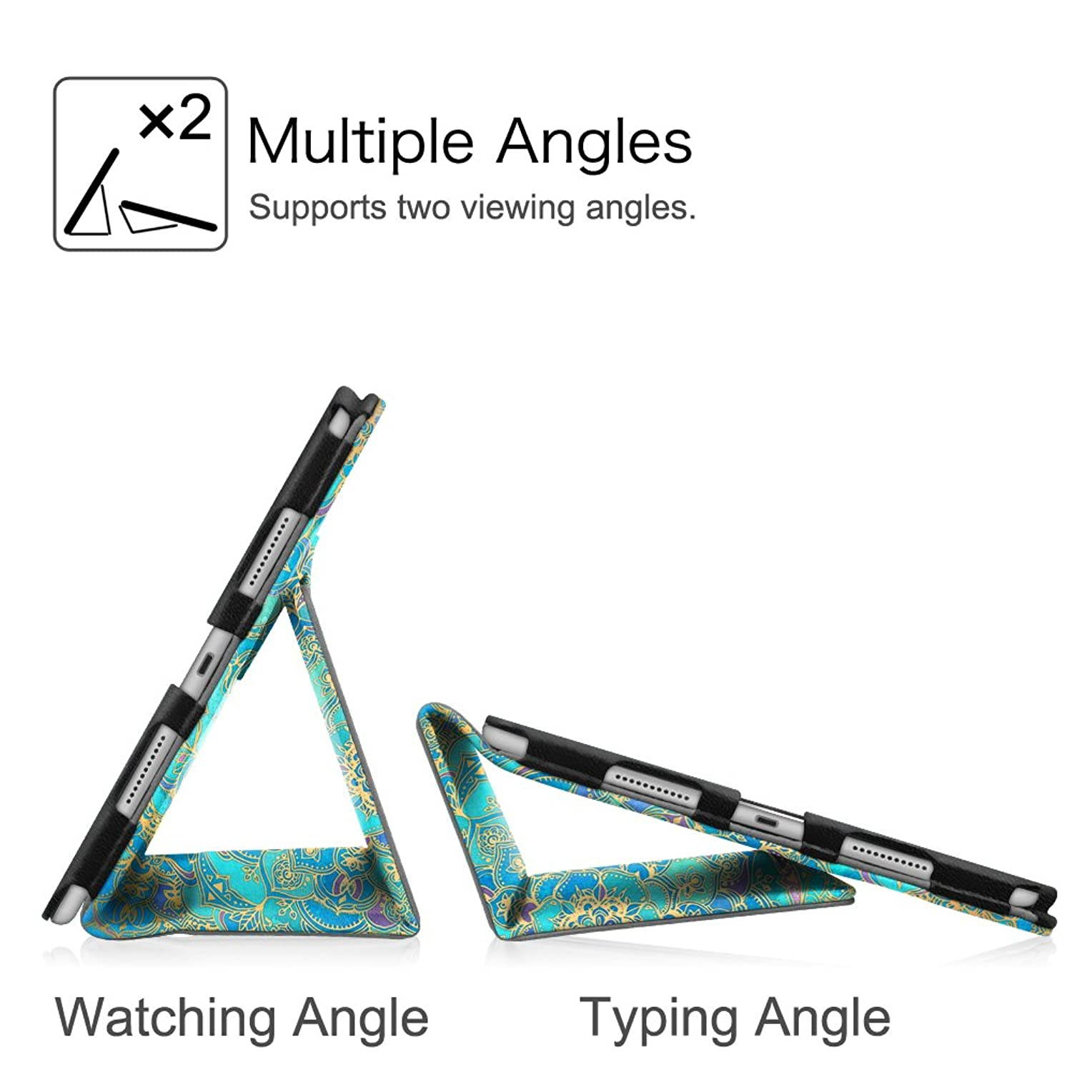 Fintie Folio Case for iPad Air (3rd Gen) 10.5" 2019 / iPad Pro 10.5" 2017 - [Corner Protection] Premium PU Leather Smart Folio Cover with Pencil Holder, Auto Sleep/Wake, Shades of Blue