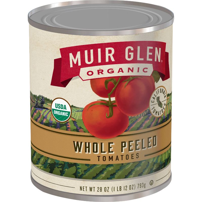 Muir Glen Whole Peeled Tomatoes 28oz