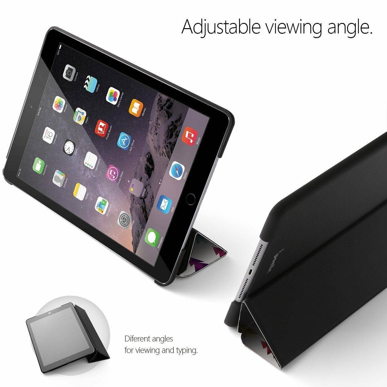 For Apple iPad 9.7 2017 Tablet Case Soft Leather Smart Cover Tree