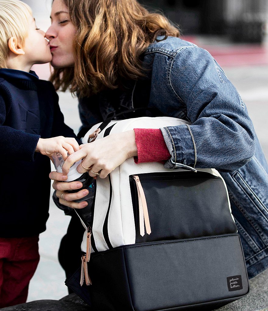 Petunia Pickle Bottom Colorblock Axis Canvas Backpack Diaper Bag