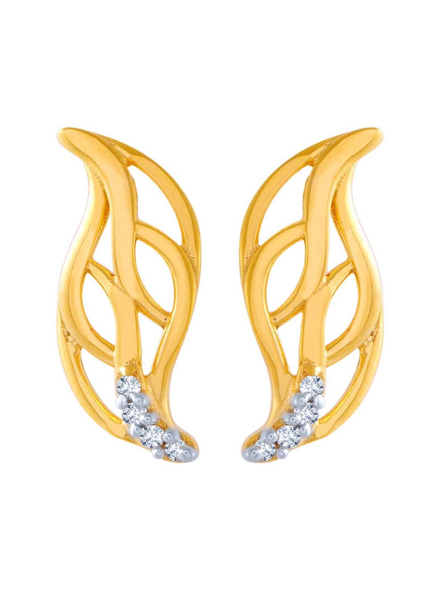 P.C. Chandra Jewellers 14 kt Gold Earrings
