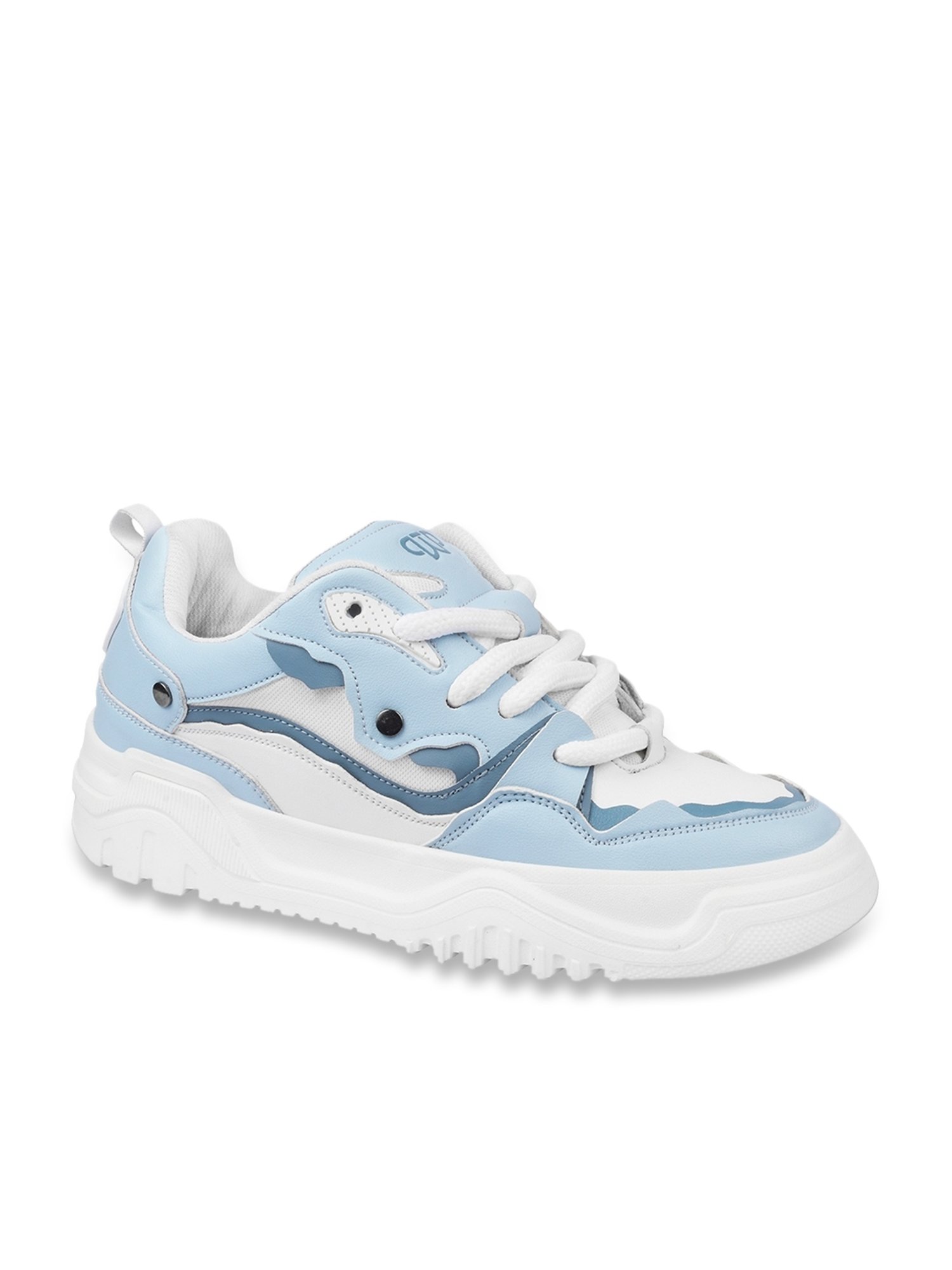 The White Pole Men's Blue Casual Sneakers