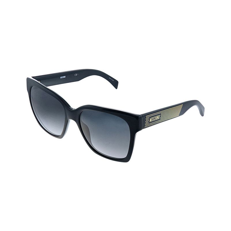 Moschino MOS 015S 807 9O Womens Square Sunglasses Black 56mm