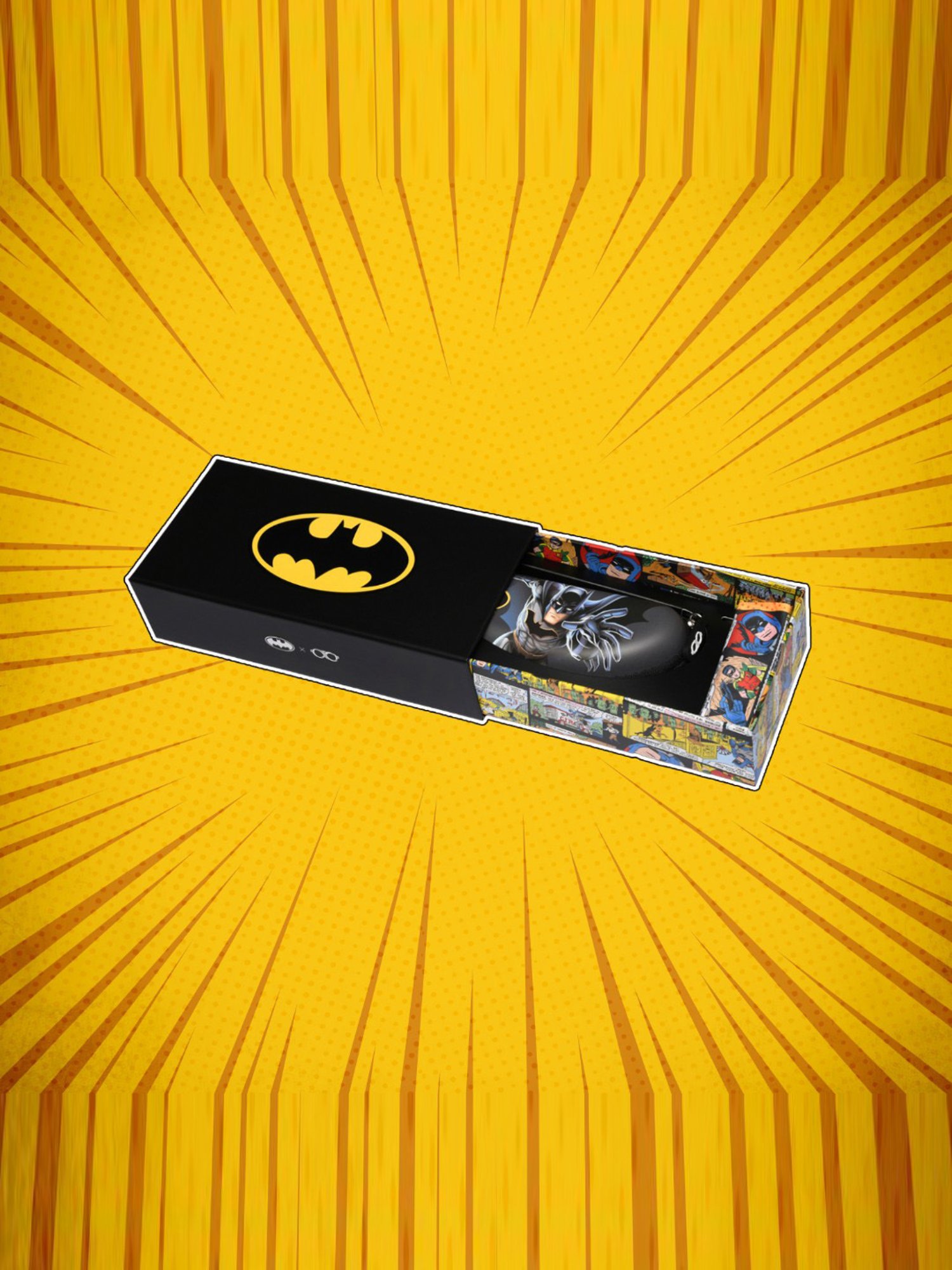 Hooper Batman Light Grey Rectangular UV Protection Sunglasses for Kids