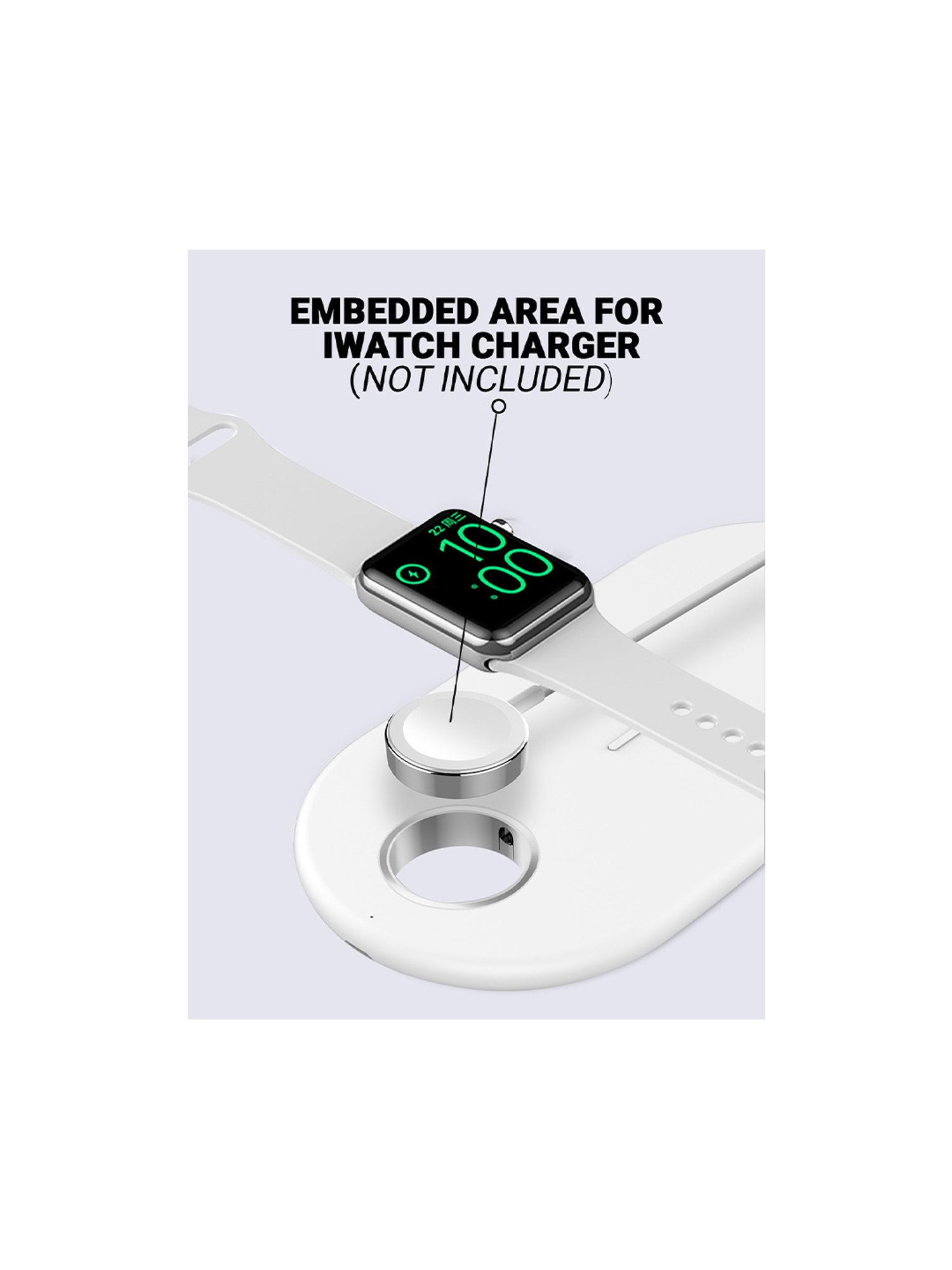 UNIGEN UNIDOCK 310 3-in-1 7.5W Qi Wireless Charging Pad - White