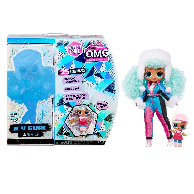 L.O.L. Surprise! OMG Winter Chill Icy Gurl Fashion Doll & Brrr B.B. Doll