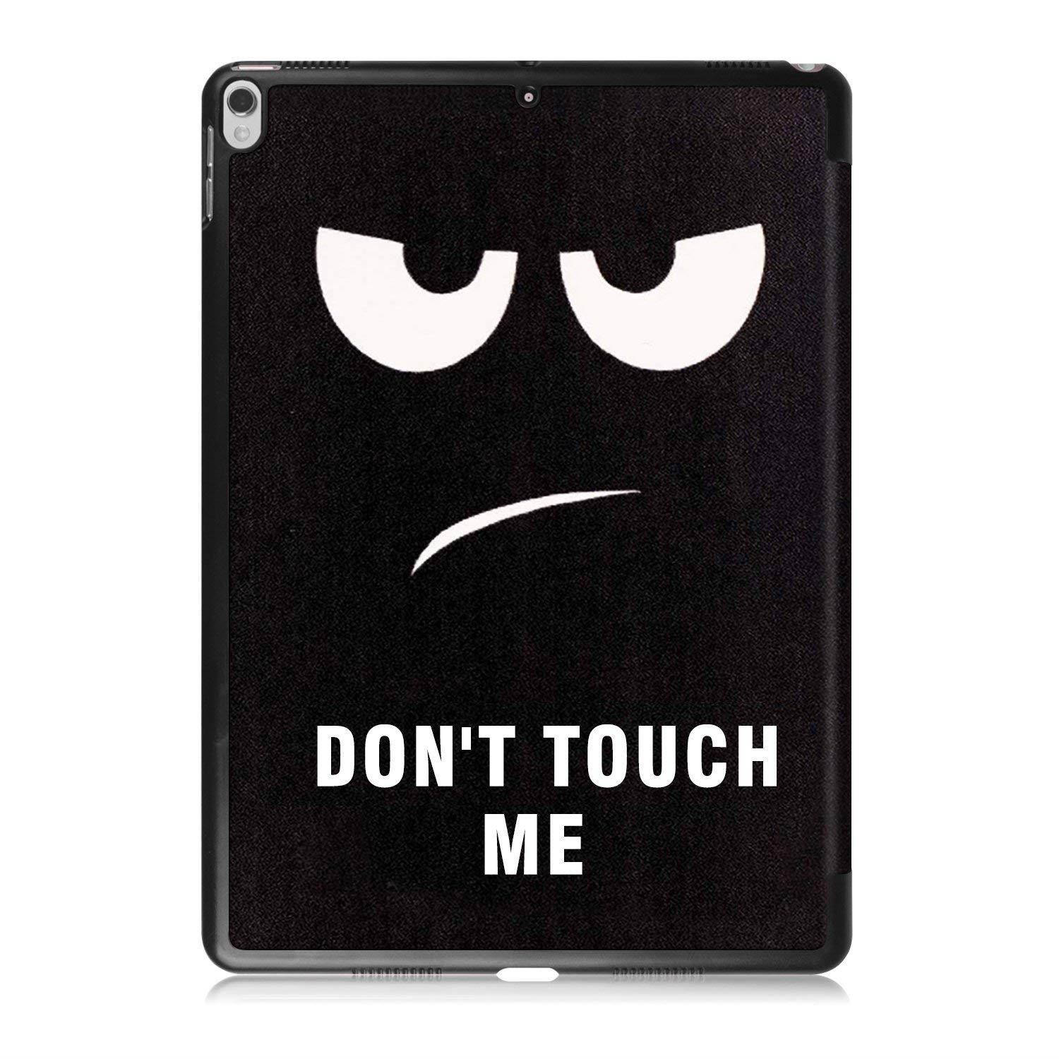 New iPad Pro 10.5 2017 Case,UNOTECH Stand Leather Case Smart Magnet Protective Cover for New iPad 10.5 Inch 2017 with Auto Sleep/Wake, Big Eyes