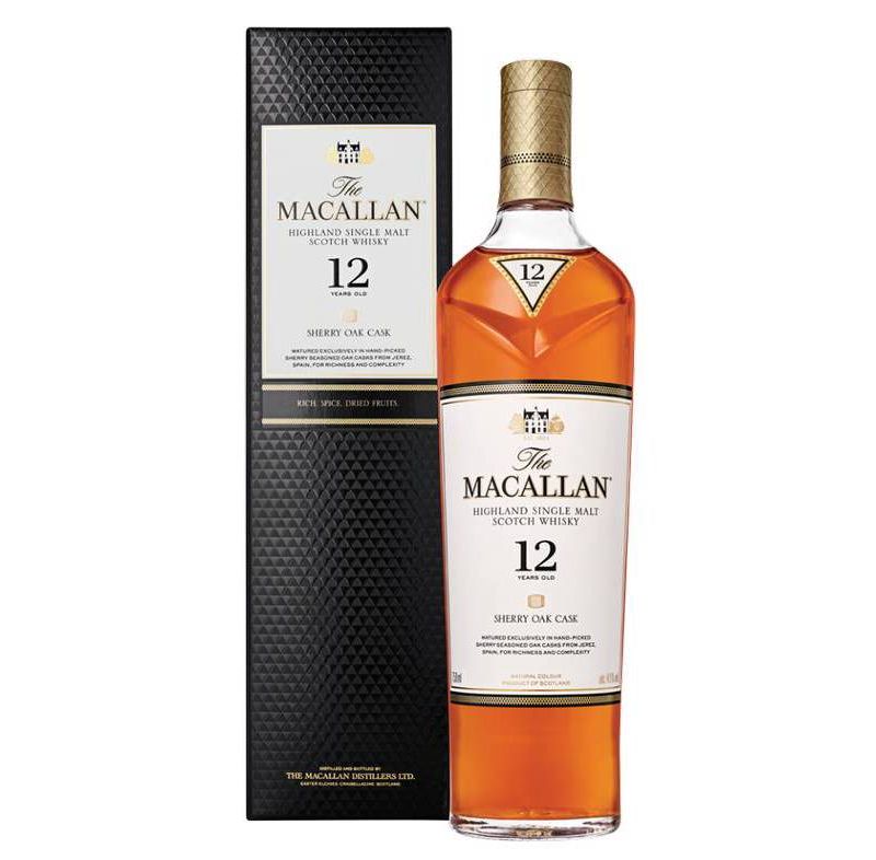The Macallan 12yr Single Malt Scotch Whisky - 750ml Bottle