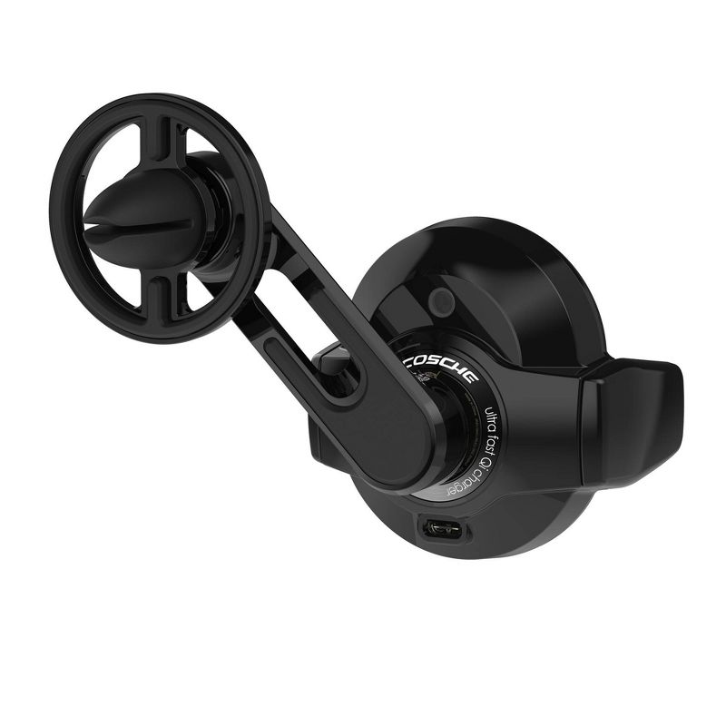 Scosche MagicGrip Vent mount with 10W Qi Charging - Black