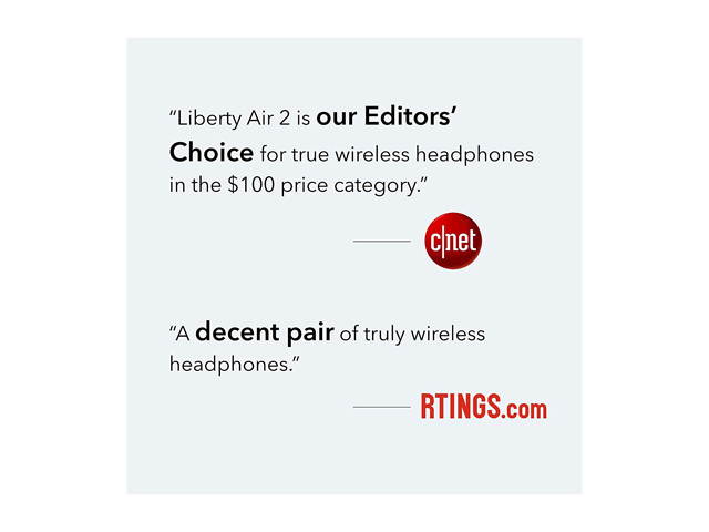 Soundcore Liberty Air 2 Wireless Earbuds, by Anker, Diamond-Inspired Drivers, 4 Mics, Noise Reduction, 28H Playtime, HearID, Bluetooth 5, Wireless Charging, for Calls, Home Office