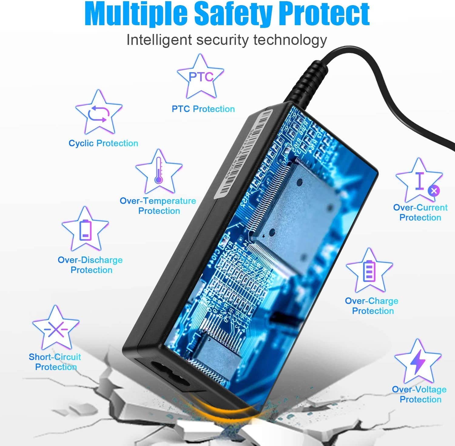 65W 19V 3.42A Adapter Laptop Charger for Acer Chromebook 11 13 14 15 R11 CB3 CB3-111 CB3-131-C3SZ CB3-43 CB3-532 CB5 CB5-132T CB5-571 C720 C720P C731 C738T C740 C910 Power Supply Cord