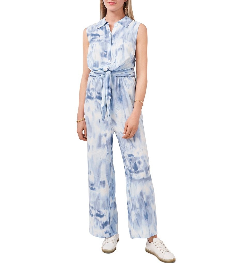 Tahari ASL Sequin Long Sleeve Crepe Jumpsuit