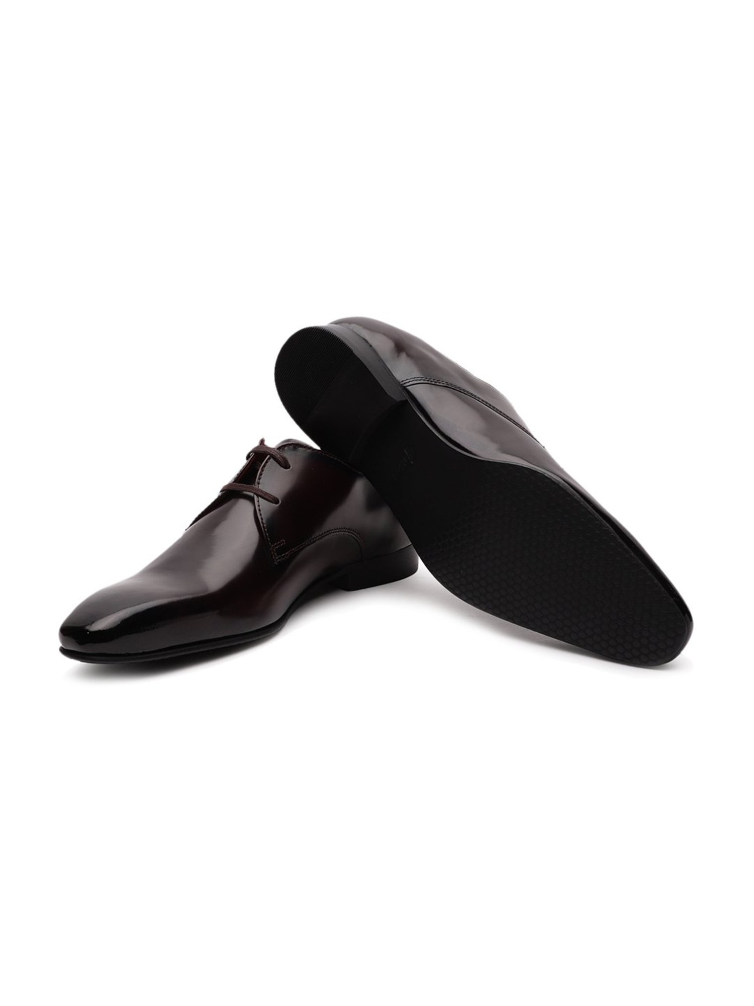 Gabicci Men's Dapper Burgundy Derby Shoes