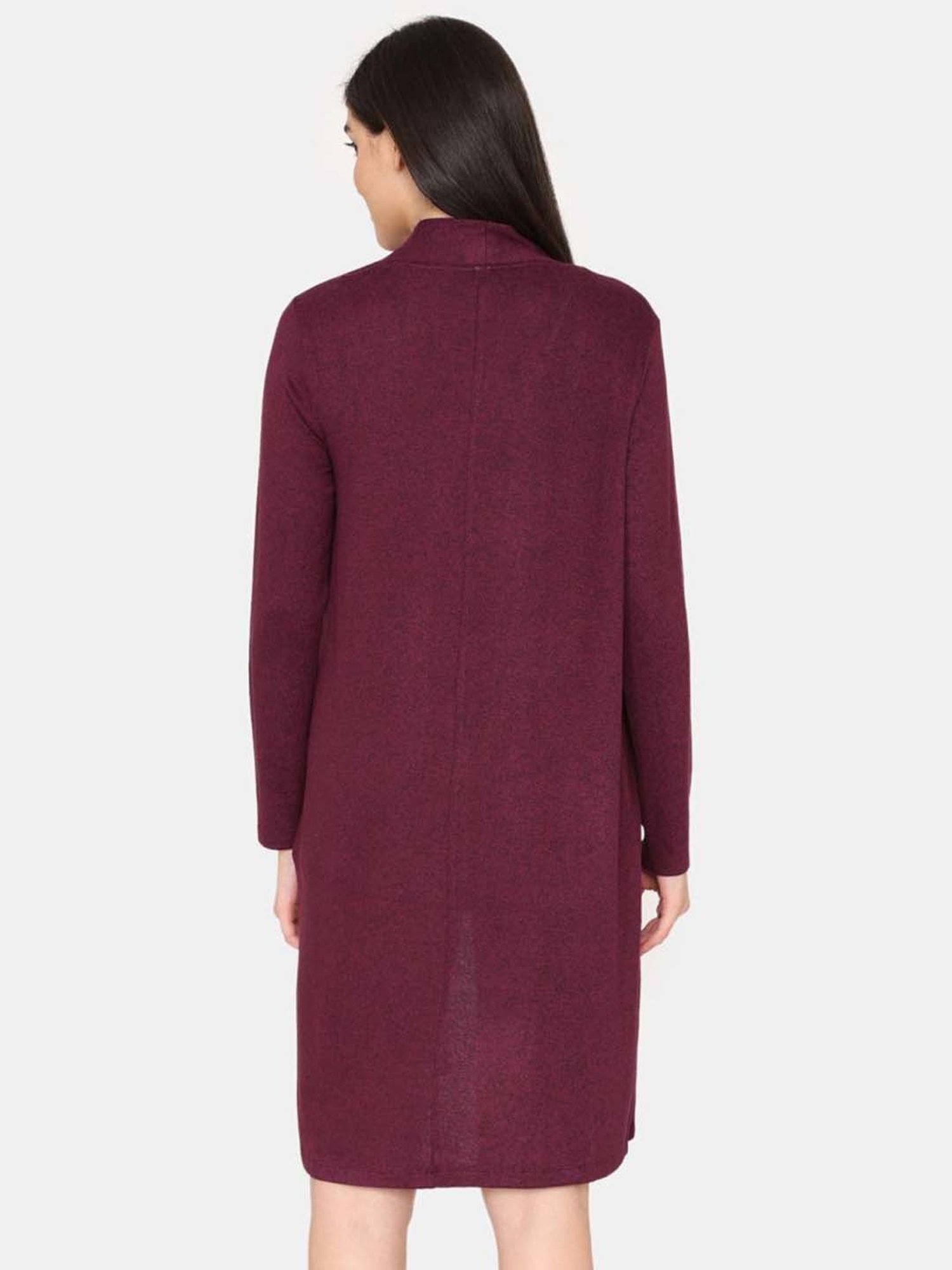 Akkriti by Pantaloons Off-White Self Pattern Shrug