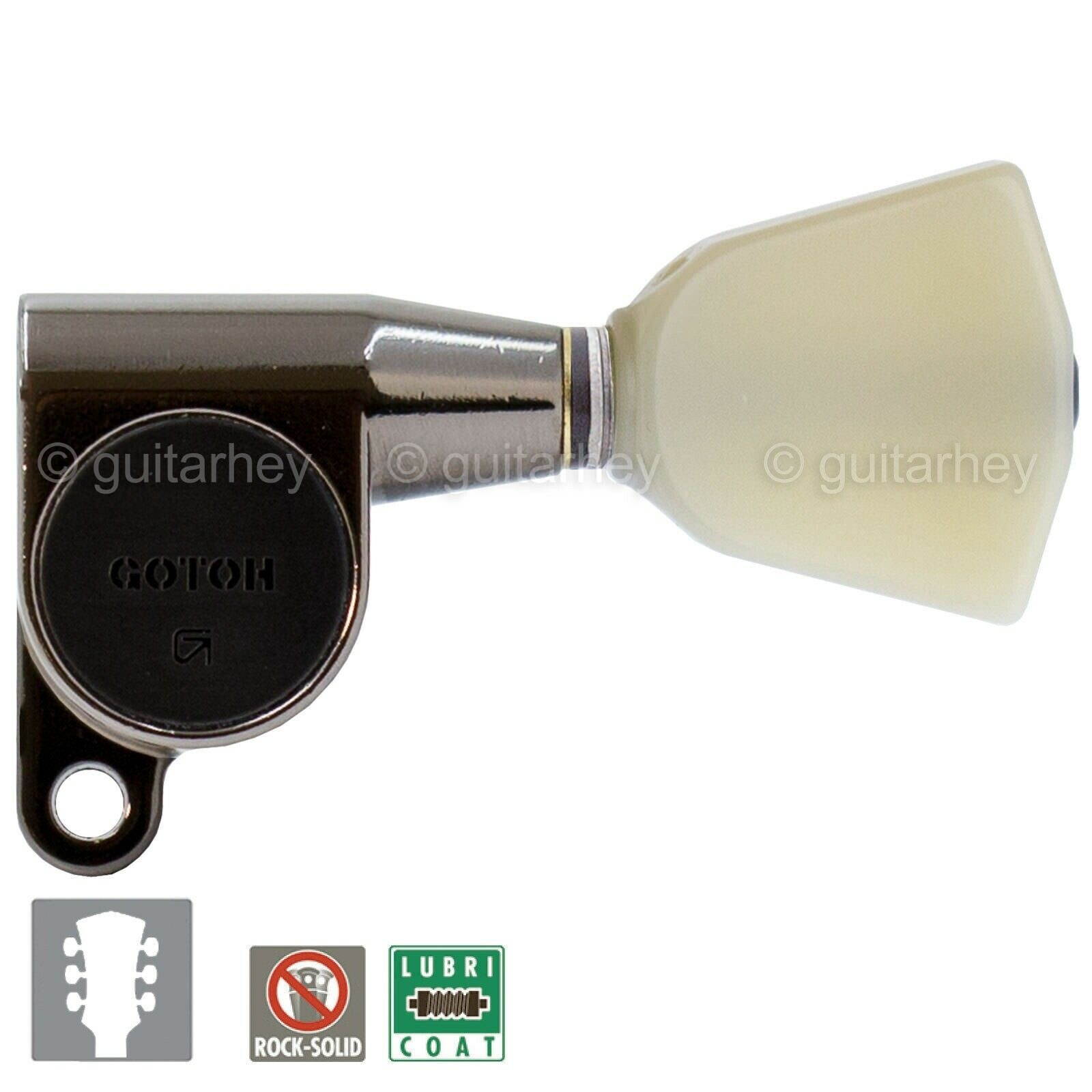 NEW Gotoh SG360-P4N Schaller Style Mini KEYSTONE Buttons SET 3x3 COSMO BLACK