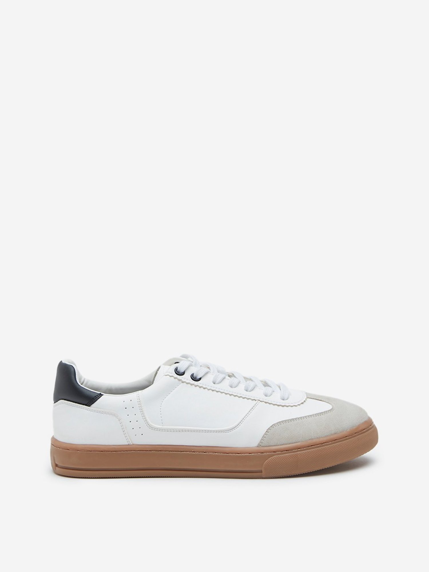 SOLEPLAY by Westside White Colourblocked Low-Top Sneakers