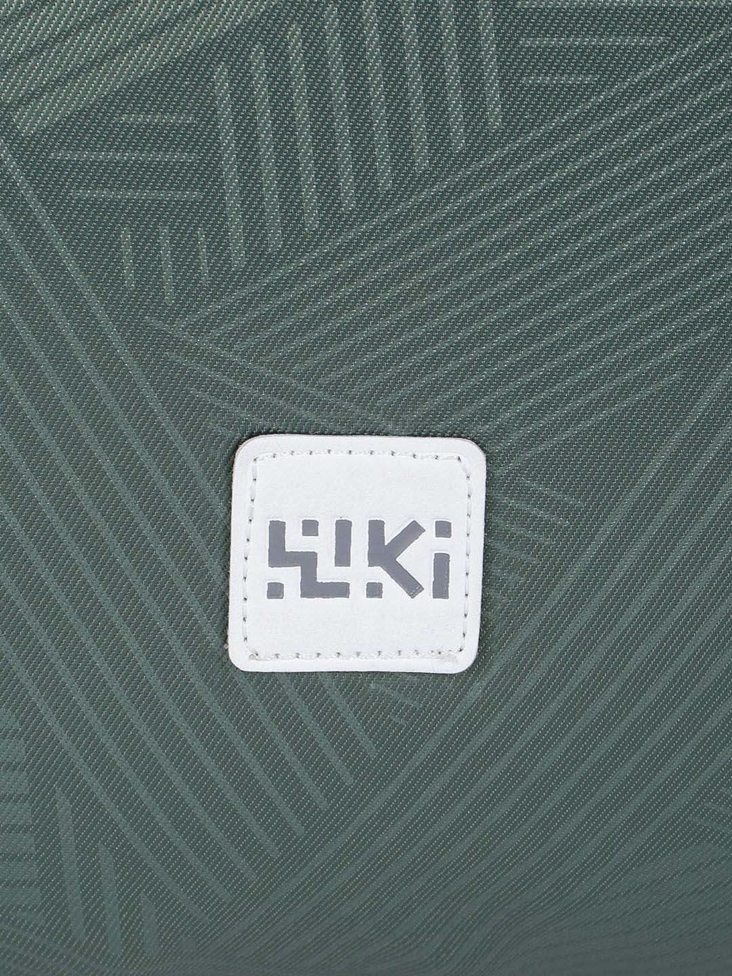 Wiki Bestie Green Striped Medium Tote Handbag