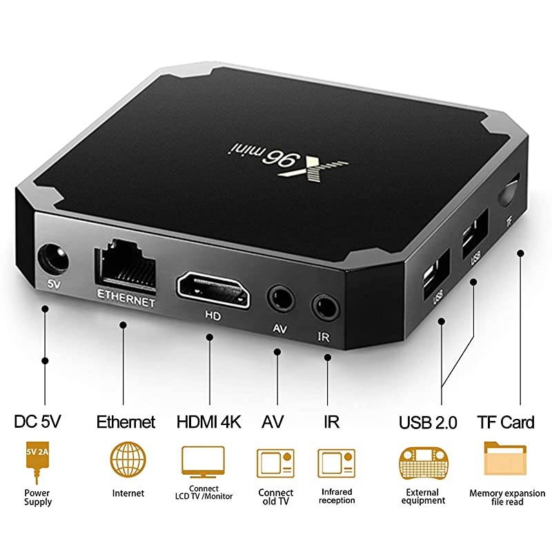 X96 Mini TV Box 2GB RAM 16GB ROM Android 90 TV Box with Amlogic S905W WiFi 4KHD 3D Smart X96 Mini TV Box by