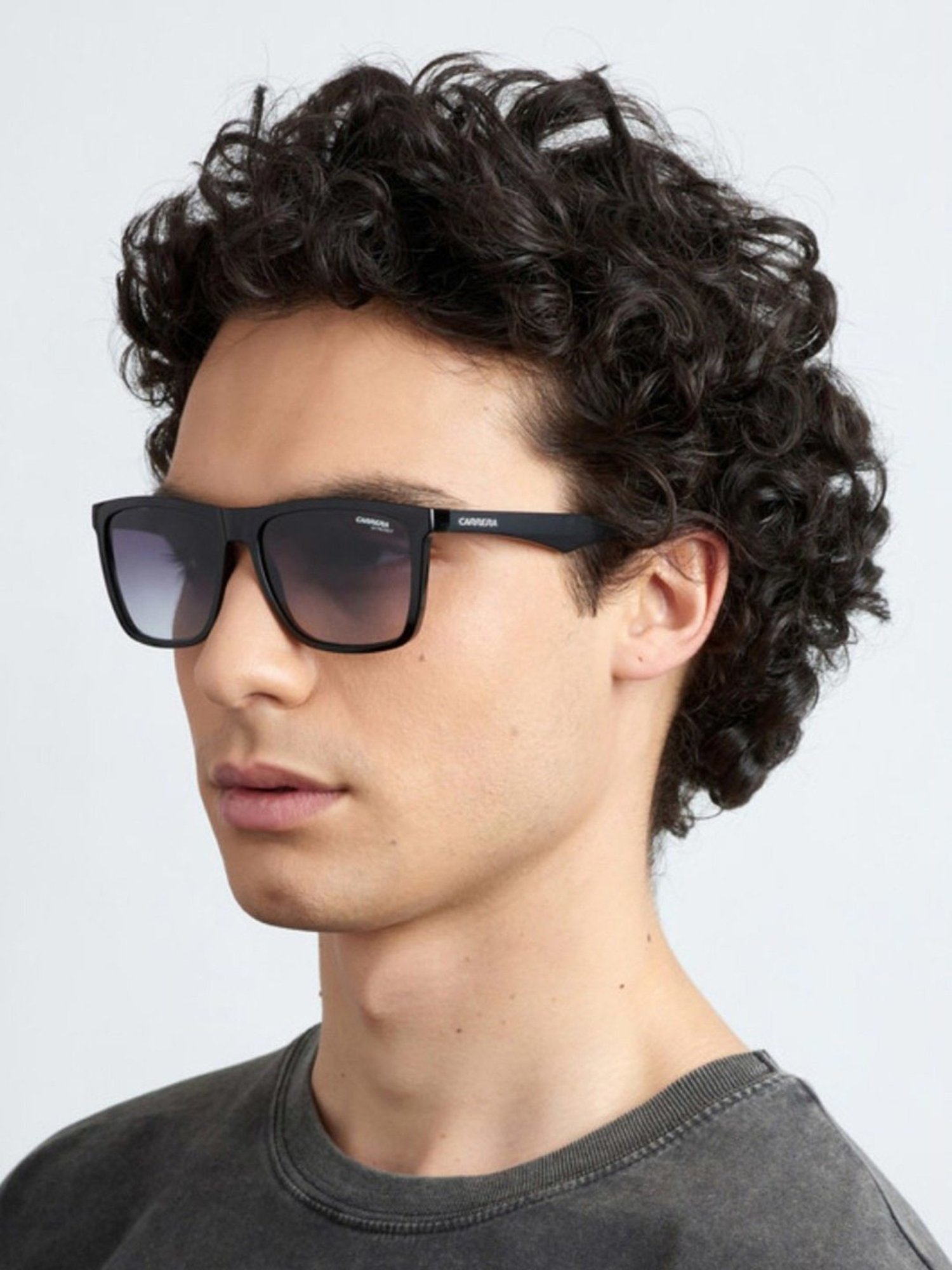 Carrera Grey Rectangular UV Protection Sunglasses for Men