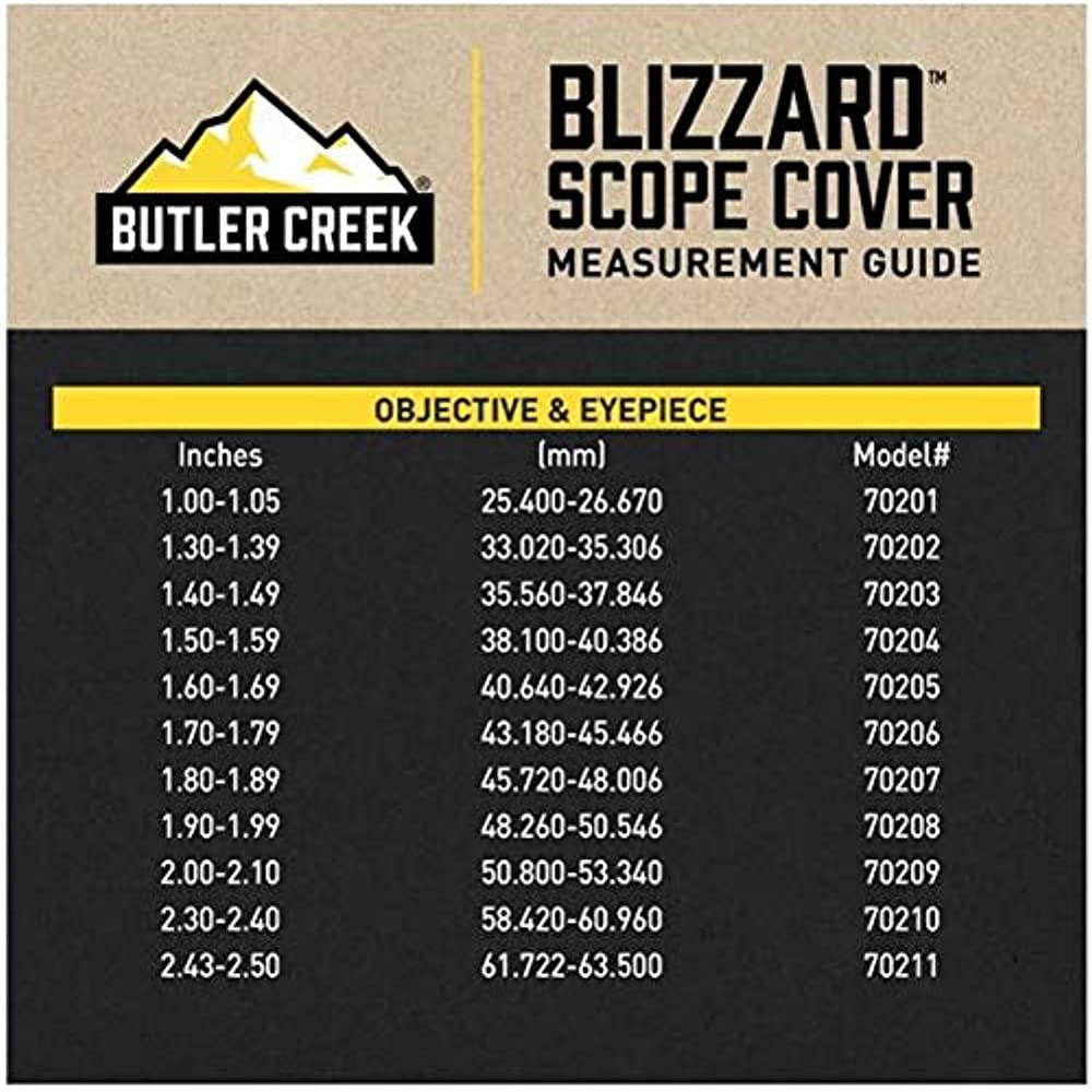 BUTLER CREEK 70210 BTLR CRK BLIZZARD SCP COVER CLR #10