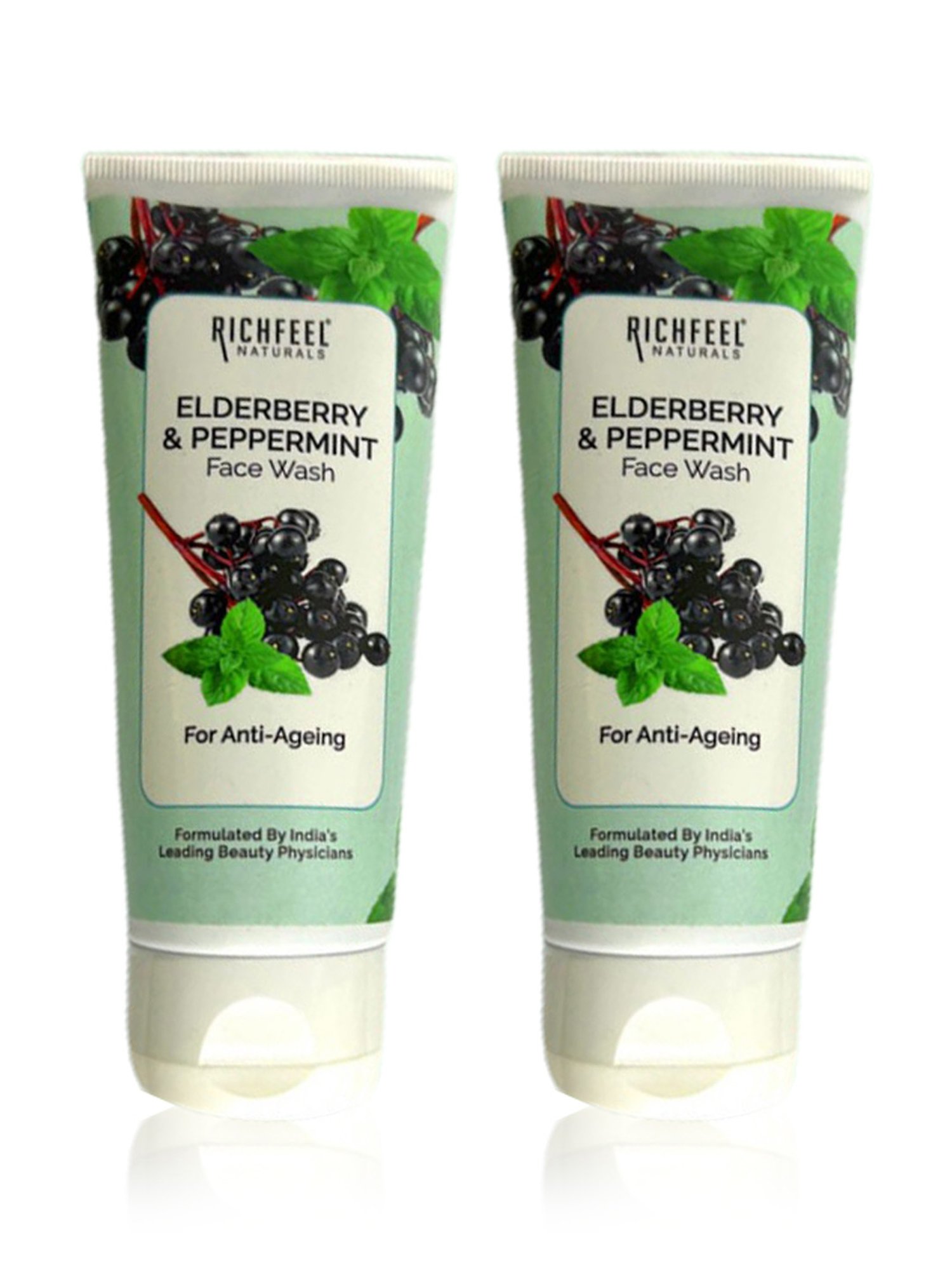 Richfeel Elderberry & Peppermint Face Wash - Pack of 2