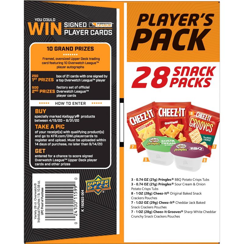 Cheez-It Overwatch Players Pack Potato Crips Chips - 26oz/28ct