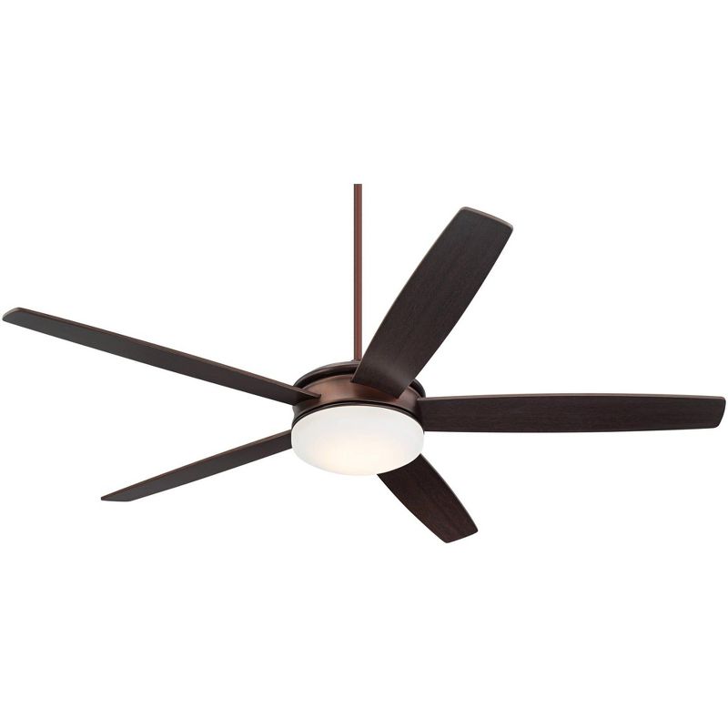 70" Casa Vieja Modern Ceiling Fan with Light LED Dimmable Remote Control Oil Brushed Bronze for Living Room Kitchen Bedroom