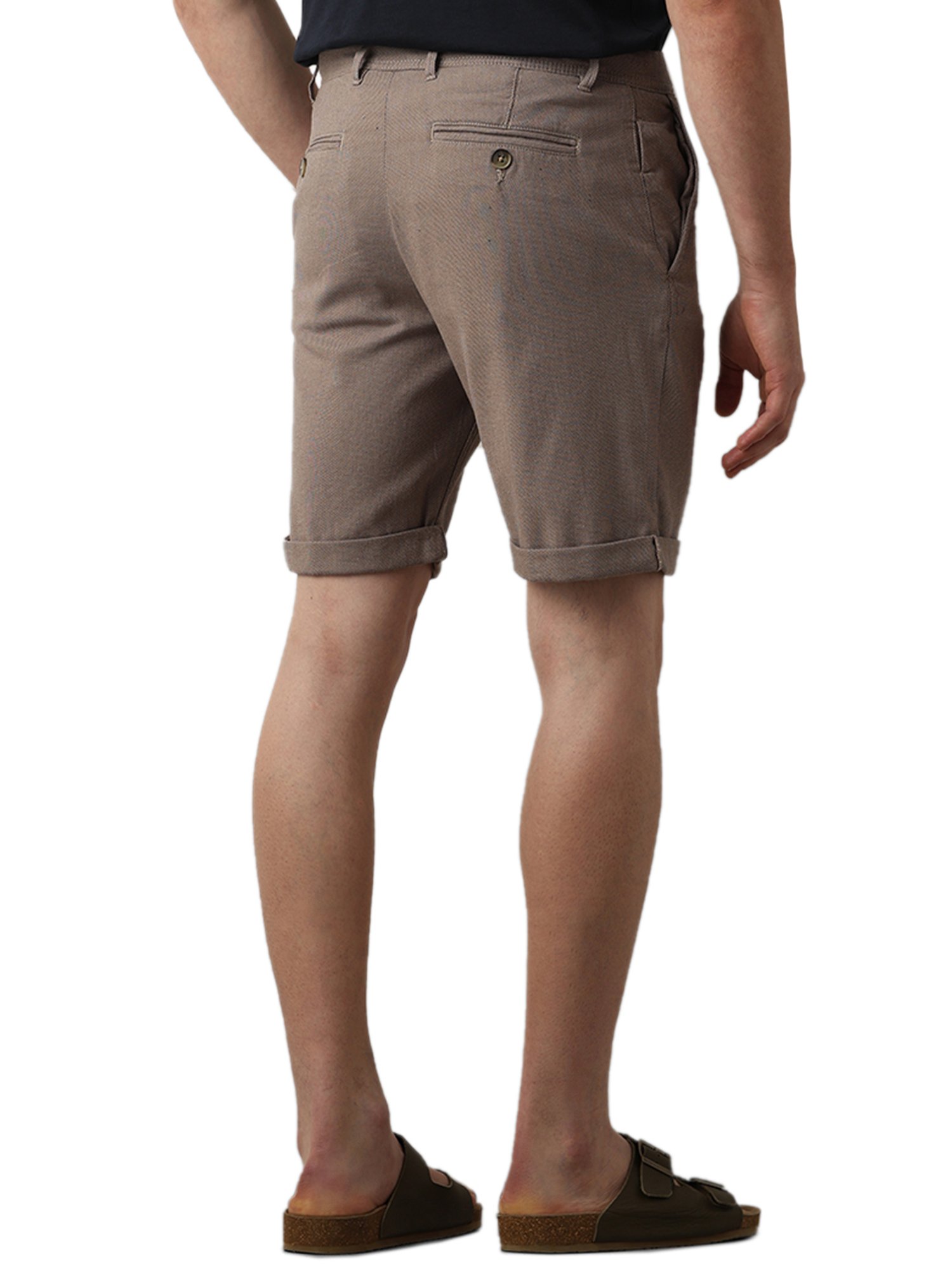 SELECTED HOMME Brown Slim Fit Shorts