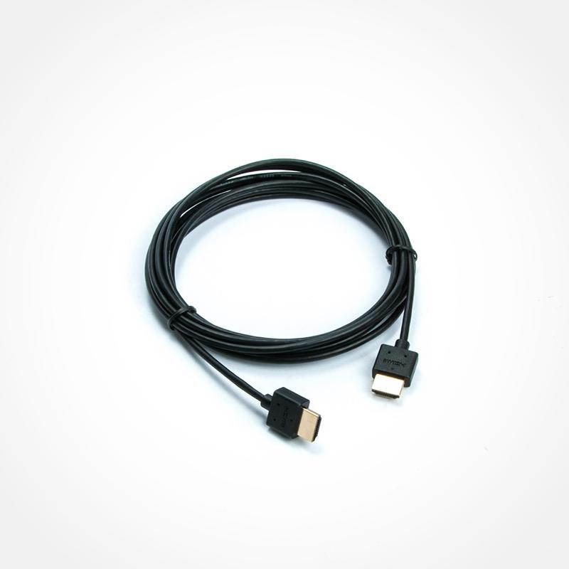 FireFold HDMI-SLIM-10-BLK 10 ft. Black Ultra Slim HDMI Cable - High Speed with Ethernet 32AWG
