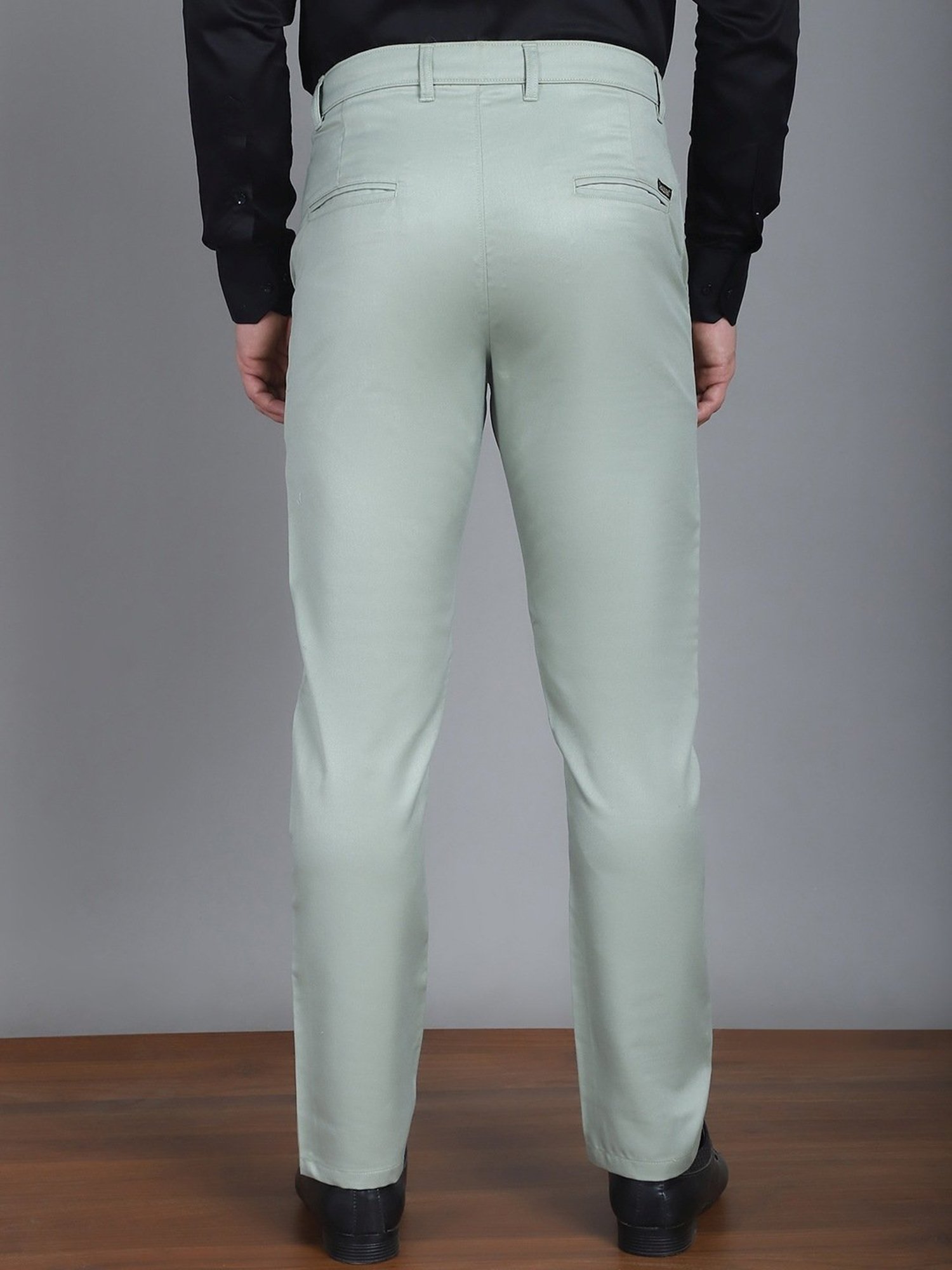 Jainish Sage Tapered Fit Trousers