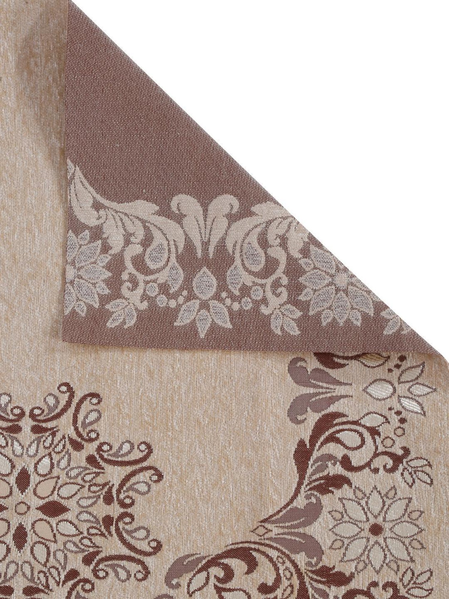 HOSTA HOMES Woven Grey & Brown 5 Seater With Arm Rest Sofa Cover