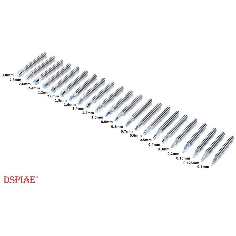 DSPIAE PB-0125 Tungsten Steel Panel Line Push Broach Chisel 0.125mm