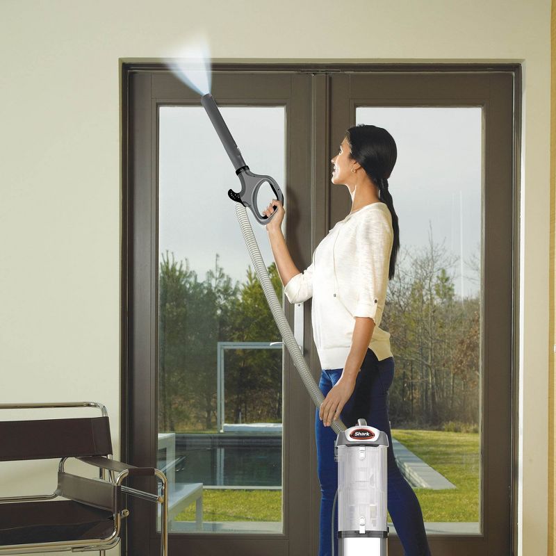 Shark NV200 DuoClean Powerful Slim Upright Vacuum, Gray (Certified Refurbished)