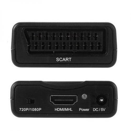 1080P SCART to MHL HDMI Video Audio Upscale Converter Adapter HD TV DVD Sky Box