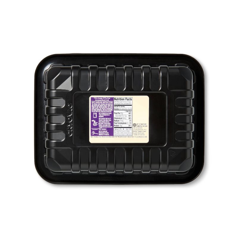 Uncured Bacon and Cheddar Beef Patties - Frozen - 2lbs - Good & Gather™