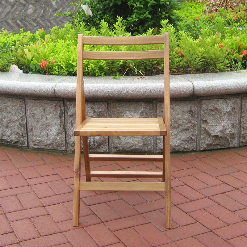 Acacia Folding Dining Chairs Set of 4 - Merry Products