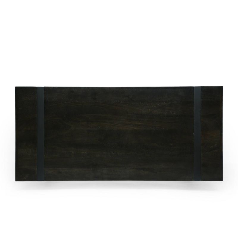 Glentana Modern Industrial Handcrafted Mango Wood Counter Height Desk Brown/Black - Christopher Knight Home